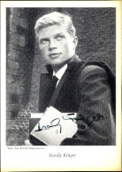 CPA Schauspieler Hardy Krüger, Portrait, Autogramm - Actors