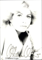 CPA Schauspielerin Christiane Krüger, Portrait, Autogramm - Actors