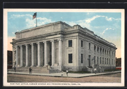 AK York, PA, New Post Office, Corner George And Princess Streets  - Andere & Zonder Classificatie