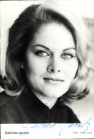 CPA Schauspielerin Gabriele Jakoby, Portrait, Autogramm - Actors