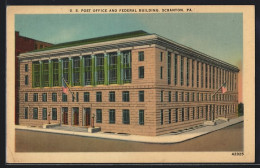 AK Scranton, PA, U. S. Post Office And Federal Building  - Autres & Non Classés