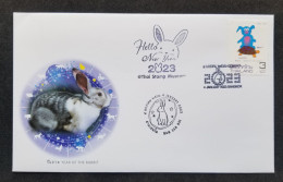 Thailand Year Of The Rabbit 2023 Chinese Lunar Zodiac Turtle (FDC) *special Postmark - Thaïlande