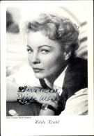 CPA Schauspielerin Hilde Krahl, Portrait, Autogramm - Actors