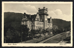 AK Baden-Baden, Hotel Eden, Totalansicht Mit Strassenpartie  - Baden-Baden