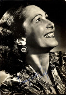 CPA Schauspielerin Irmgard Kreutler, Profilportrait, Autogramm - Actors