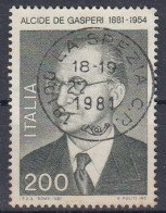 ITALY 1743,used,falc Hinged - 1971-80: Oblitérés