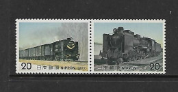 JAPON 1975 TRAINS YVERT N°1157/1158 NEUF MNH** - Trains