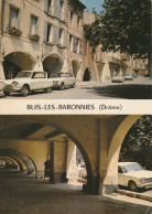 BUIS-les-BARONNIES (26) Les Arcades En 1978 (Voitures 3 CV Citroen , Renault 16)  CPSM  GF - Buis-les-Baronnies