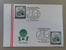 Österreich Pro Juventute - Mit Sonderstempel  29. 6. 1985 Ernstbrunn, 4. ABSV Briefmarken Werbeschau (Nr.1772) - Altri & Non Classificati