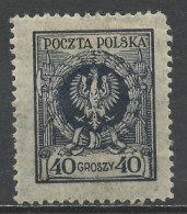 Pologne - Poland - Polen 1924 Y&T N°296 - Michel N°210 * - 40g Aigle - Used Stamps