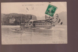Cpa , Lac D'Annecy Le Roc De Chére, Voyagé - Ferries