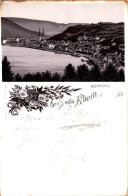 Lithographie Boppard Am Rhein, Totalansicht - Other & Unclassified