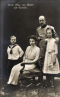 CPA Prince Max Von Bade Mit Familie, Portrait - Königshäuser