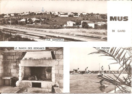 MUS (30) Vue Générale - Le Ranch Des Bergines - La Piscine En 1970  CPSM GF (Carte Pas Très Courante) - Autres & Non Classés