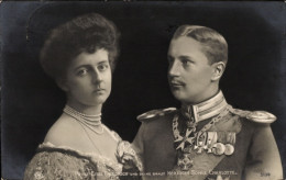CPA Eitel Friedrich Prince Von Preußen, Sophie Charlotte Von Oldenburg - Königshäuser