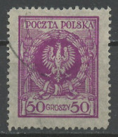 Pologne - Poland - Polen 1924 Y&T N°297 - Michel N°211 (o) - 50g Aigle - K13 - Used Stamps