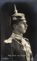 CPA Oskar Prince Von Preußen, Portrait In Uniform, Pickelhaube, Orden - Koninklijke Families
