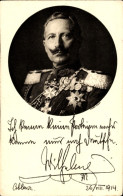 CPA Kaiser Wilhelm II., Portrait, Ich Kenne Keine Parteien Mehr, Zitat 1914 - Koninklijke Families
