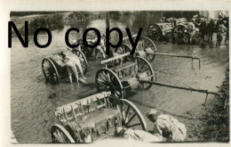 PHOTO FRANCAISE - LAVAGE DU MATERIEL A STAINVILLE PRES DE LIGNY EN BARROIS MEUSE - GUERRE 1914 1918 - Krieg, Militär