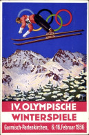 Artiste CPA Garmisch Partenkirchen In Oberbayern, Olympische Winterspiele 1936, Skisprung - Other & Unclassified