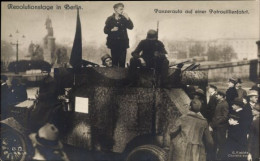 CPA Berlin, Panzerauto Auf Patrouillenfahrt, Revolutionstage - Autres & Non Classés