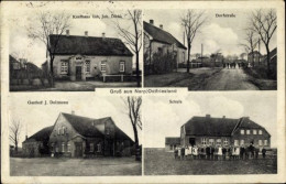 CPA Narp Utarp In Niedersachsen, Dorfstraße, Kaufhaus, Gasthof Dollmann, Schule - Autres & Non Classés