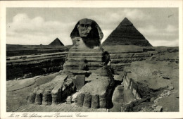 CPA Cairo Kairo Ägypten, Sphinx, Pyramiden - Autres & Non Classés