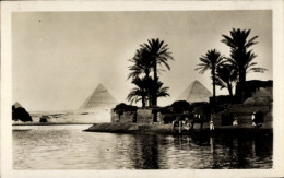 CPA Gizeh Ägypten, Blick Zu Den Pyramiden - Andere & Zonder Classificatie