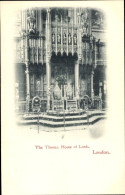 CPA City Of Westminster London England, House Of Lords, Der Thron - Autres & Non Classés