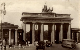 CPA Berlin Mitte, Brandenburger Tor, Doppeldeckerbus, Autos, Passanten - Other & Unclassified