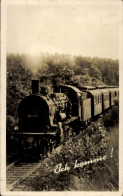 CPA Deutsche Eisenbahn, Lokomotive, Ich Komme, Nr 38 1470 - Trains