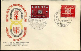 FDC - België-Bundespost : Verbroedering/jumelage Diepenbeek-Lovenich - 1963