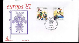 Malta  - FDC - Europa CEPT 1981 - 1981