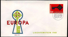 Liechtenstein - FDC - Europa CEPT 1968 - 1968