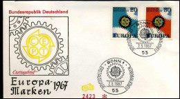 Bundespost - FDC - Europa CEPT 1967 - 1967