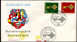Bundespost  - FDC - Europa CEPT 1968 - 1968