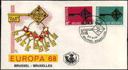 België - FDC - Europa CEPT 1968 - 1968