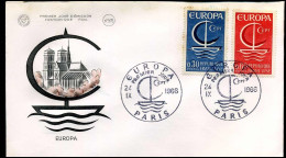 France  - FDC - Europa CEPT 1966 - 1966