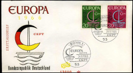 Bundespost  - FDC - Europa CEPT 1966 - 1966