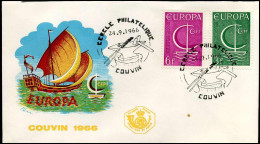 België  - FDC - Europa CEPT 1966 - 1966