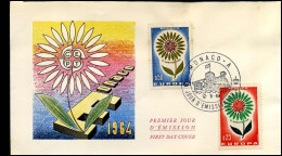 Monaco - FDC - Europa CEPT 1964 - 1964