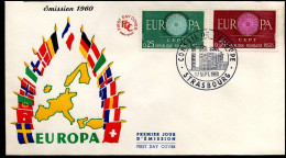 France  - FDC - Europa CEPT 1960 - 1960