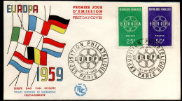 France  - FDC - Europa CEPT 1959 - 1959
