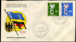 Bundespost  - FDC - Europa CEPT 1958 - 1958