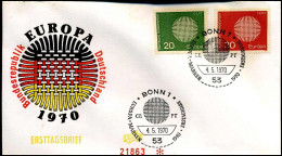 Bundespost - FDC - Europa CEPT 1970 - 1970