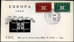 France - FDC - Europa CEPT 1963 - 1963