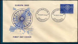Danmark - FDC - Europa CEPT 1960 - 1960