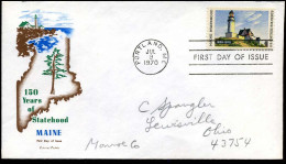 FDC - 150 Years Of Statehood Maine - 1961-1970