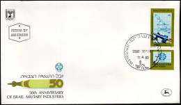 FDC - 50th Anniversary Of Israrel Military Industries - FDC
