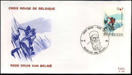 FDC - 2082/83   Belgische Rode Kruis - Stempel : Bruxelles-Brussel - 1981-1990
